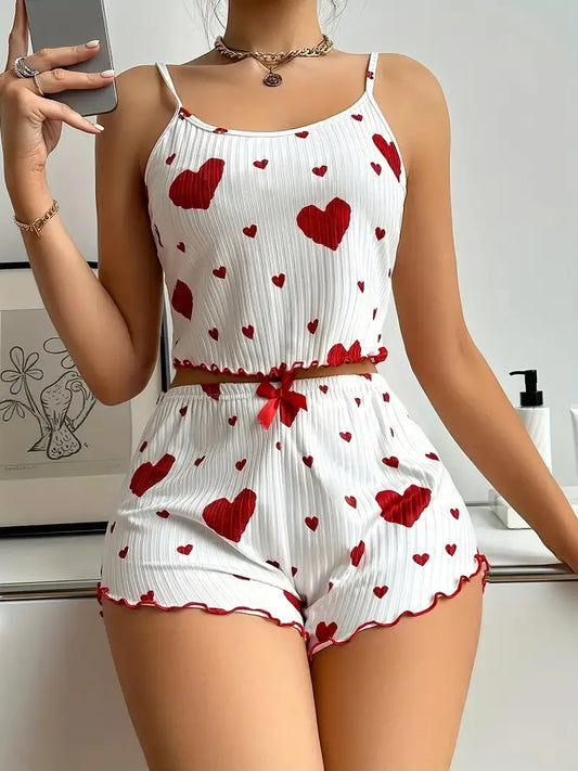 Sleepwear Heart Print ♥️