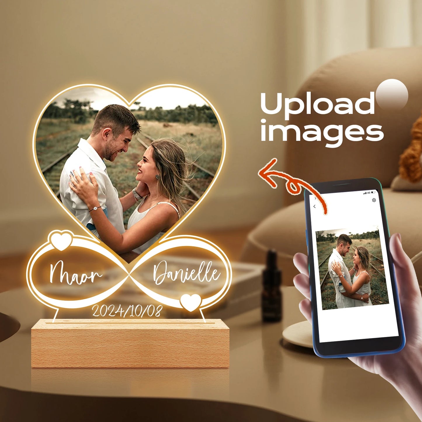 LoveFrame™ Personalized Acrylic Plaque